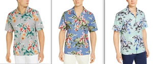 TOMMY BAHAMA Men's Spadacini On Geo Dot Tropical Print Camp Shirts NEW NWT $125 - Picture 1 of 12