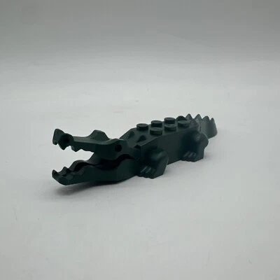 LEGO Animal Minifigure Cocodrilo Cocodrilo Verde Oscuro 6026 - Vintage - RETIRADO Foto 1 de 4