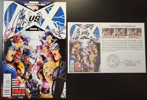 Avengers vs X-Men (2012) #1 SIGNED Jason Aaron w/ Notarized Witness of Signature - Picture 1 of 6