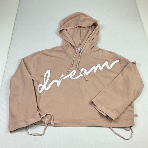 UNDERCOVER Felpa donna Victorias Secret Dream con cappuccio arancione manica lunga taglia M media