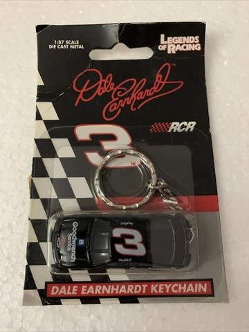 Dale Earhardt Legends of Racing Die Cast Metal Key Chain NIB - 1:87 Scale Cover