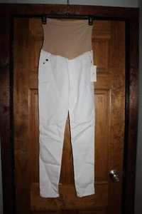Neu mit Etikett AG Adriano Goldschmied Umstandsjeans The Leggings super dünn knöchelweiß, - Bild 1 von 9