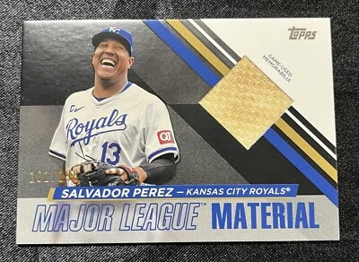 2024 Topps Update Salvador Perez #MLMU-SP Material Black /199 Royals Relic - Image 1 of 4