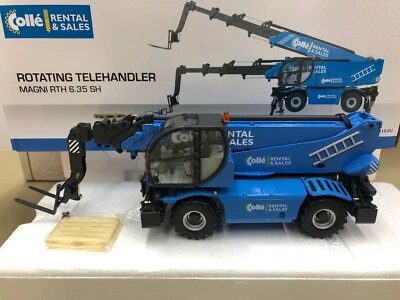 ROS 1/32 Magni RTH 6.35 SH Rotating Telescopic Handler Blue Diecast Model - Image 1 of 2