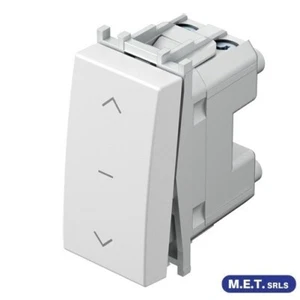 Wippschalter 3-fach mit BLINKER 16A TEM Modul Weiß Hochglanz - Bild 1 von 1