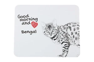 Bengalisch Tapis de Souris Avec Chat Art-Dog - Photo 1/7