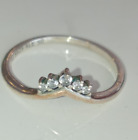 Pandora S925 ALE Silver Princess Tiara Wishbone Ring Size 50/K