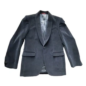 without tags Carolina Herrera Velvet Sport Coat Blazer Jacket Spain Nav - Picture 1 of 8