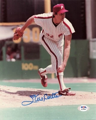 Steve Carlton Philadelphia Phillies Signed Autograph 8 x 10 Photo PSA DNA - Image 1 of 2