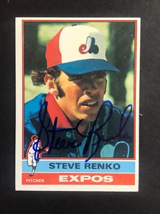 Steve Renko Expos Signed 1976 Topps Baseball Card #264 Auto Autograph - Picture 1 of 2