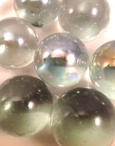 Glass Marbles 1"  - 12oz bag Clear Marbles 16pcs - Bild 1 von 2