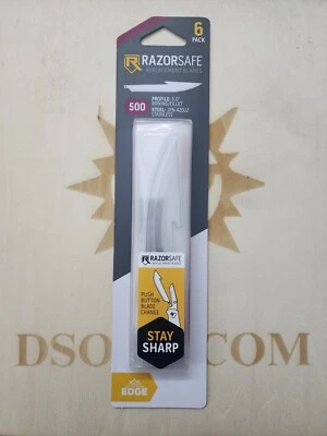 PACK DE 6 CUCHILLAS DE REPUESTO RAZORSAFE 500 5,0" DESHUESADO/FILETE Foto 1 de 2