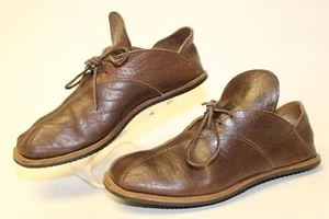 CYDWOQ USA Handmade Brown Leather Bicycle Toe Oxfords Womens Size 11 41.5 Shoes - Picture 1 of 24