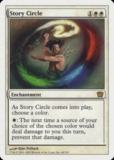 Story Circle 9th Edition HEAVILY PLD White Rare MAGIC GATHERING CARD ABUGames