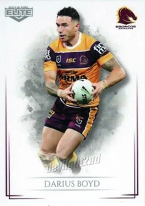 2019 BRISBANE BRONCOS NRL Card DARIUS BOYD Elite - Bild 1 von 1