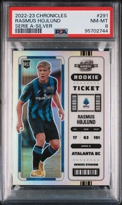 2022-23 Chronicles Contenders Rookie Ticket Rasmus Hojlund Rookie RC #291 PSA 8 - Picture 1 of 3