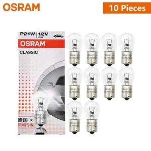 10pcs OSRAM Original P21W 1156 Turn Signal Light Reverse Lamp 12V S25 21W 7506 - Picture 1 of 6