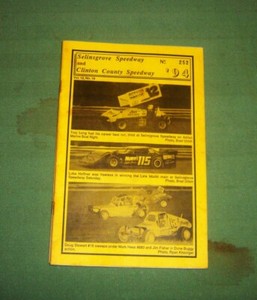 Auto Racing - Selinsgrove (Pa.) Speedway 1994 Driver Results Booklet
