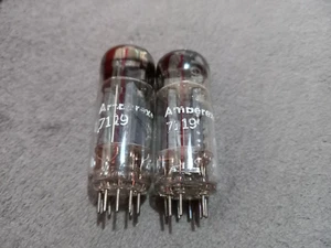 2 x 7119 AMPEREX TUBE PQ PINCHED D GETTER E182CC - Picture 1 of 7
