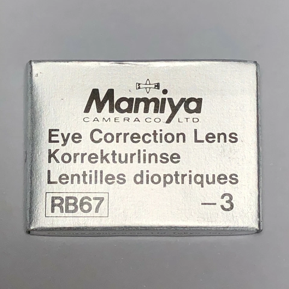 【UNUSED】Mamiya Eye Correction Lens -3 for RB67 from Japan #28-9 - Image 1 of 1