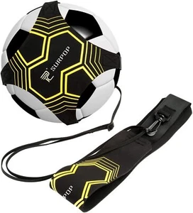 Soccer/Volleyball/Rugby Trainer, Football Kick Throw Solo Practice black - Picture 1 of 7