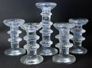 5 iittala Kerzenleuchter FESTIVO 4 und 2 Knoten, Design Timo Sarpaneva, signiert - Bild 1 von 9