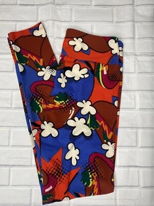 Lularoe OS Talla Única Leggings Azul Rojo Hot Dog Nube Colorido NUEVO Verano Picnic - Imagen 1 de 5