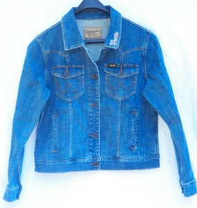 Wrangler Texas Longhorns Denim Button-Up Denim Jacket NCAA College Women M - Picture 1 of 4