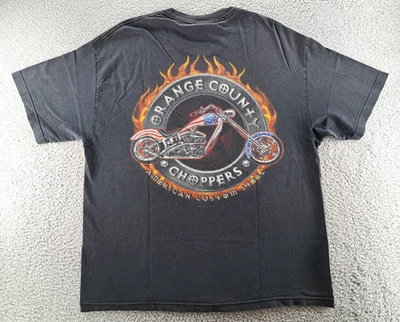 Camiseta DE COLECCIÓN Orange County Choppers Para Hombre XL Negra Motociclista 2003 Y2K Foto 1 de 4