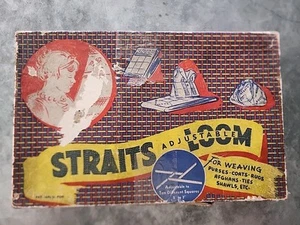 VINTAGE STRAITS ADJUSTABLE WEAVING LOOM W/ INSTRUCTIONS-new Open Unused - Picture 1 of 7