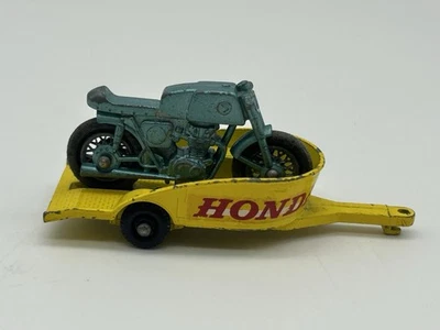 Matchbox Superfast No 38 Honda Motorcycle And Trailer Model - Image 1 of 4