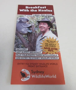 Sydney Wildlife World - Leaflet - Breakfast with the Koalas - New South Wales - Picture 1 of 6