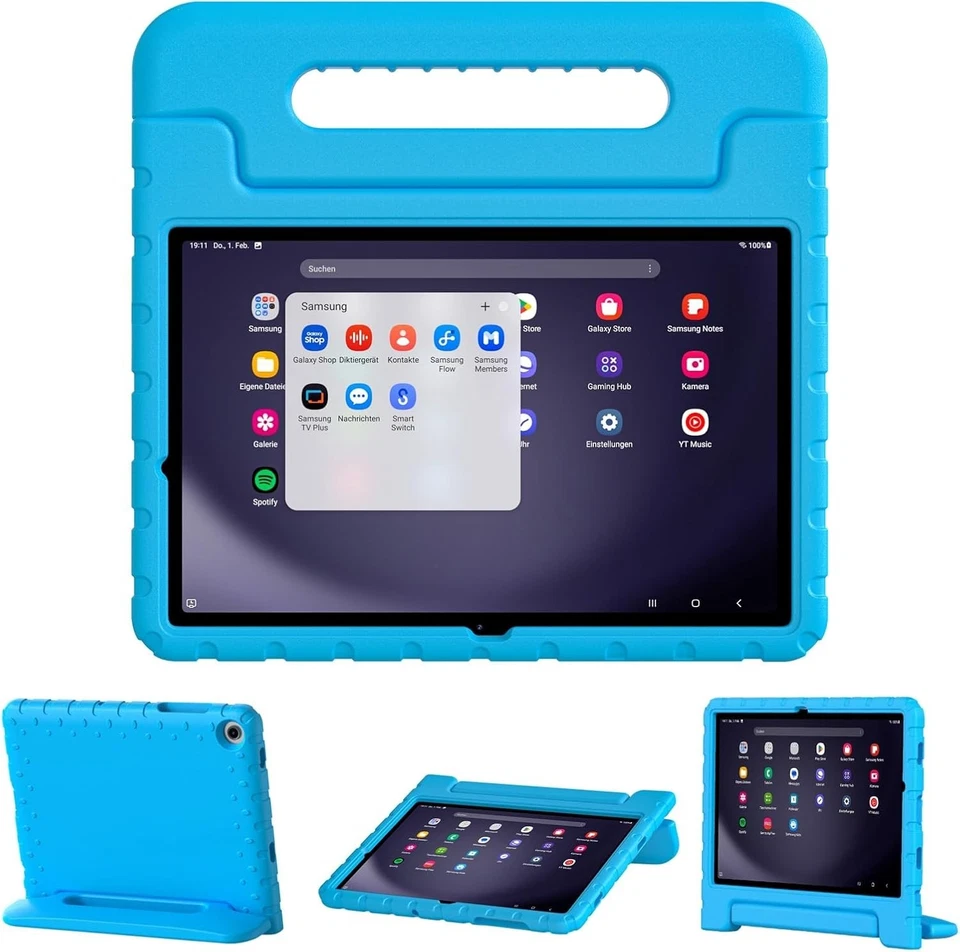 Kid Friendly Case Foam Handle Case Cover For Samsung Galaxy Tab A9+/A9 Plus 2023 - Image 1 of 1