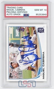 Miguel Cabrera Detroit Tigers Signed Autographed Topps #660 PSA/DNA GEM MT 10 - Picture 1 of 3