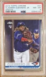2019 Topps Chrome Update Series - Vladimir Guerrero Jr. #21 (RC) - PSA 8 - Picture 1 of 3