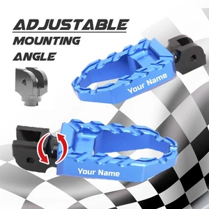 Laser Anti Slip Blue Front Large Foot Pegs For XJR 1300 SP 04-009 10 11 12 - Picture 1 of 8