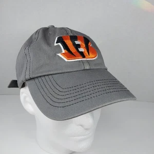 Cincinnati Bengals Erwachsene NFL Team Bekleidung Einheitsgröße verstellbar grau Canvas Cap - Bild 1 von 12