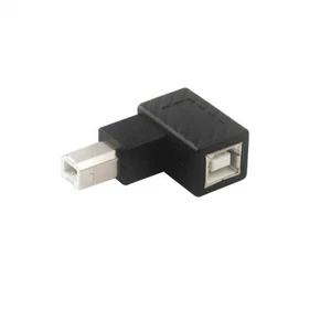 USB 2 0 B typ wtyczka na gniazdo adapter z kątem 90 stopni oszczędzający miejsce - Zdjęcie 1 z 15