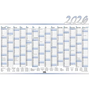 A1 Wandkalender Jahreskalender Tafelkalender/Almanach 2026 DIN auf A4 gefaltet - Picture 1 of 1