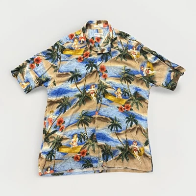 Vintage Pierre Cardin Hawaiian Shirt Mens Large Tropical Button Down Island - Image 1 of 4
