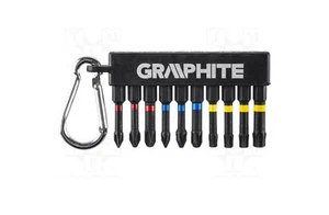 Handy Tool Belt Impact Screwdriver Bits, Set with Belt Clip 10 Pcs Philips Torx - Picture 1 of 1