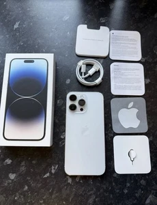 ✅ STUNNING ✅ Apple iPhone 14 Pro Max 128GB - Batt 100% 🔋 - Silver (Unlocked) - Picture 1 of 4