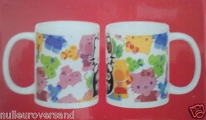 KAFFEEBECHER HELLO KITTY BUNT von SANRIO Kaffeetasse Frühstückstasse NEUWARE - Bild 1 von 1