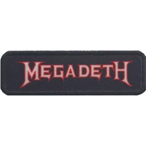 MEGADETH OUTLINE LOGO PRINTED SEW ON OR IRON ON PATCH 85MM WIDE OFFICIAL PATCH - Picture 1 of 5