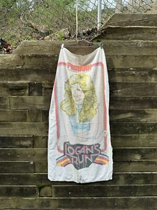 FARRAH FAWCETT Vintage 1976 BEACH TOWEL - LOGAN'S RUN MOVIE PROMO - 28 X 54 - Picture 1 of 4