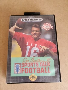 Joe Montana II Sports Talk Football (Sega Genesis, 1991) cart case authentic - Picture 1 of 5