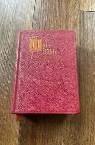 Red New Catholic Edition Holy Bible 1957 Illustrated - Bild 1 von 9