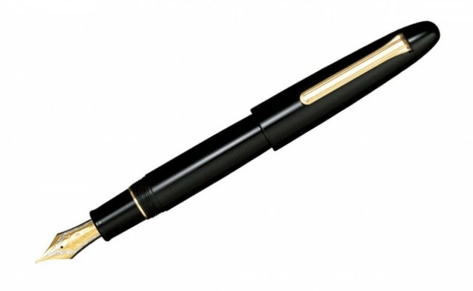 Medium Sailor Fountain Pen King Profit Ebonite 21k Large Converter Japan