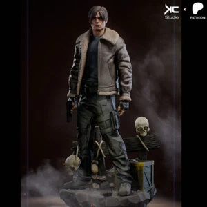 Figurine Leon S. Kennedy imprimée en 3D, Resident Evil HeroFigure, non peinte - Photo 1/2