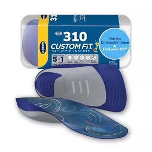 Dr Scholl's Custom Fit Orthotic Inserts Pain Relief for Feet Knees Back - Picture 1 of 6